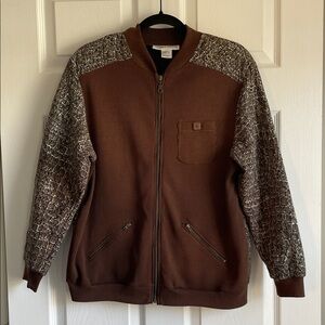 Donna Toran Brown Zip-Up Jacket
